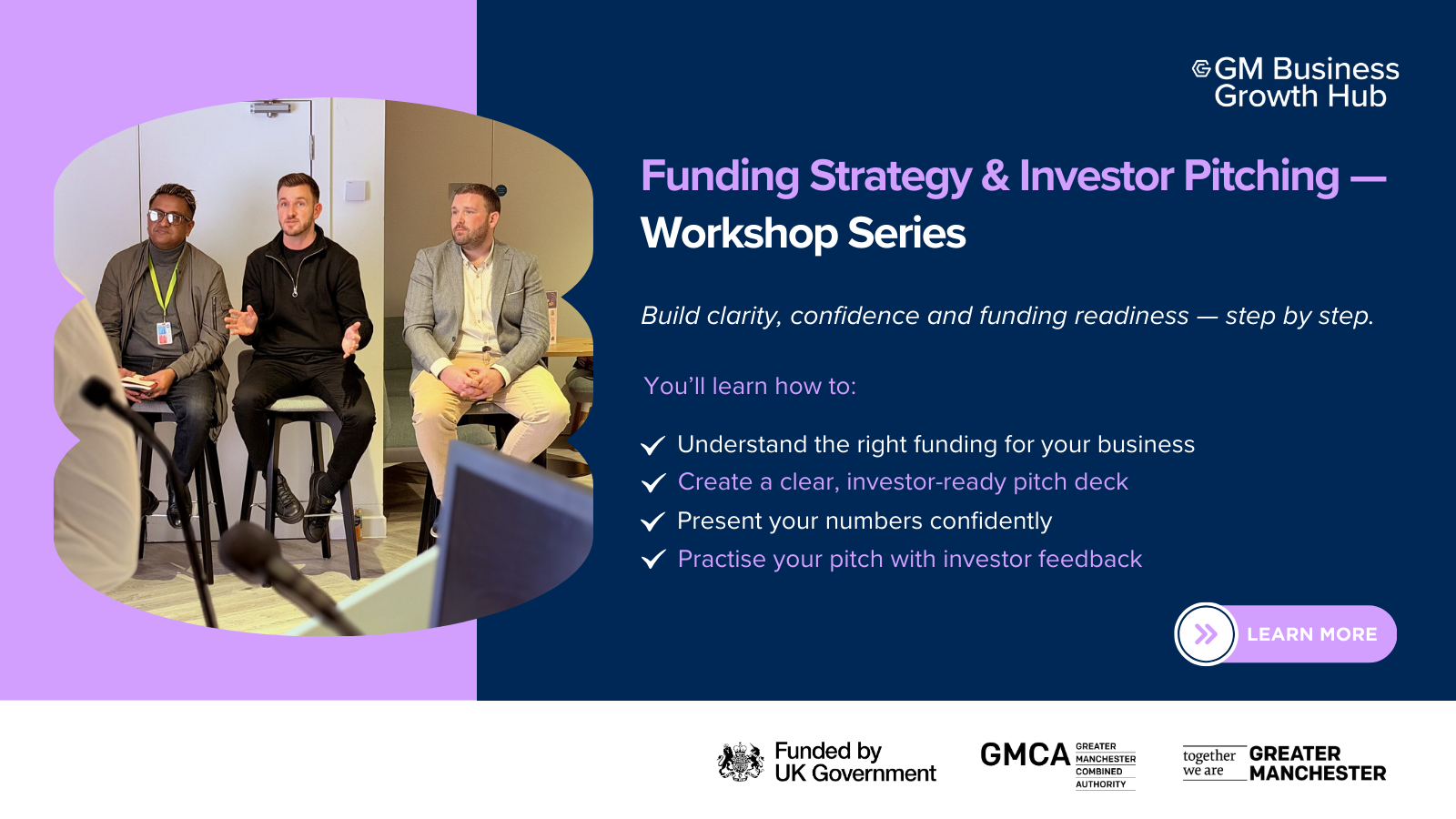 Funding Strategy & Investor Pitching — Workshop Series